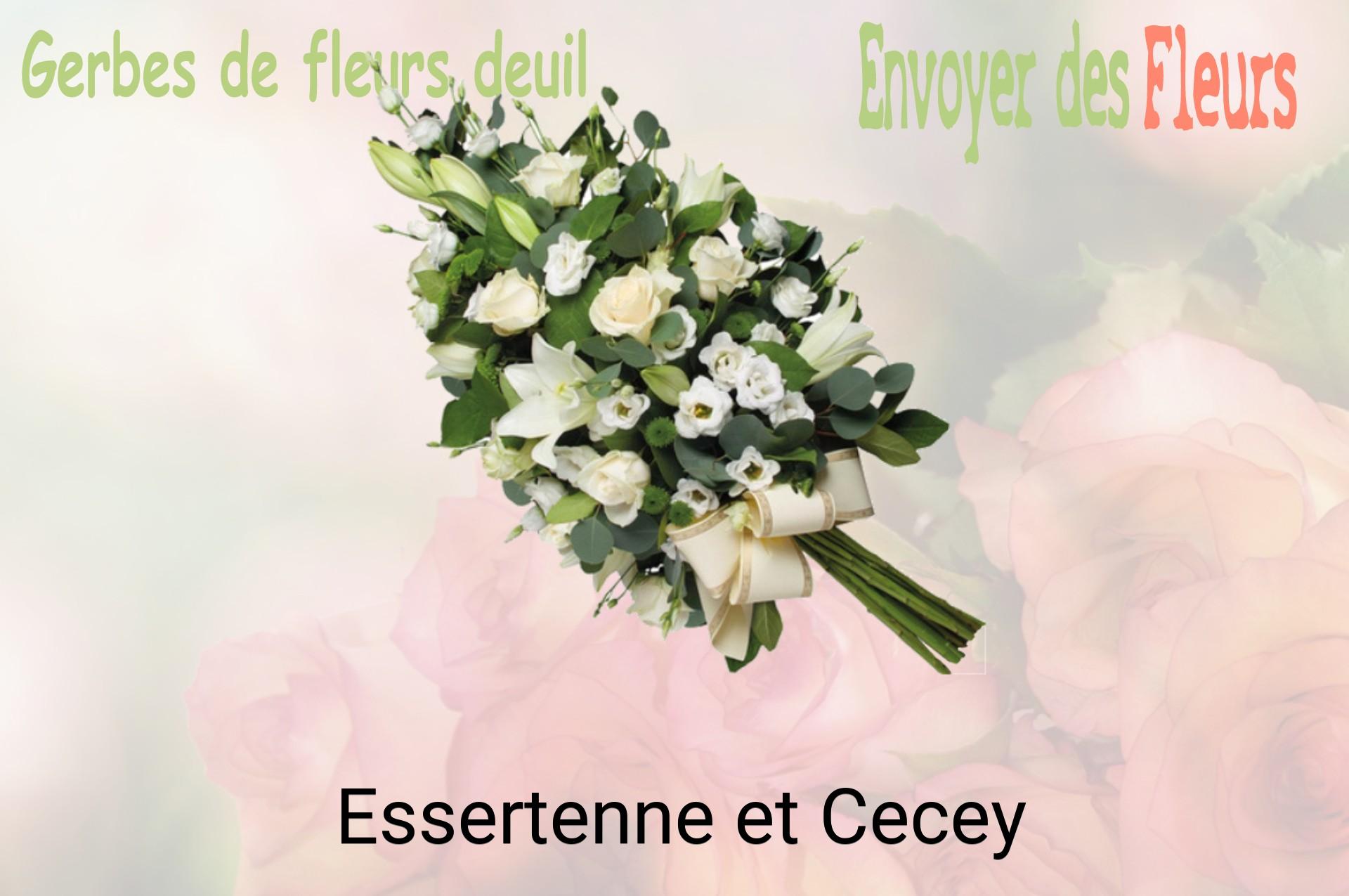 Gerbe de fleurs de deuil livrée à Essertenne-et-Cecey
